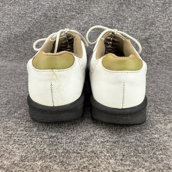 ✅Footjoy FJ Greenjoys 48762 Women's 7M Golf Shoes White Leather Lace Up Athletic - Picture 8 of 10